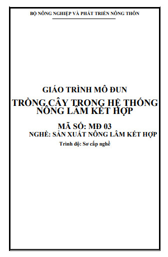 Trồng cây trong hệ thống Nông lâm kết hợp